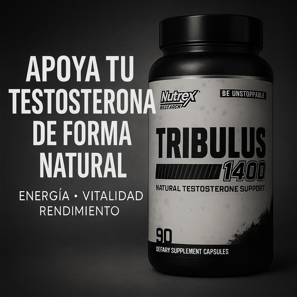 Nutrex Tribulus 1400 mg – Vitalidad Masculina Natural (90 cápsulas). Envío a todo el país 🇨🇷