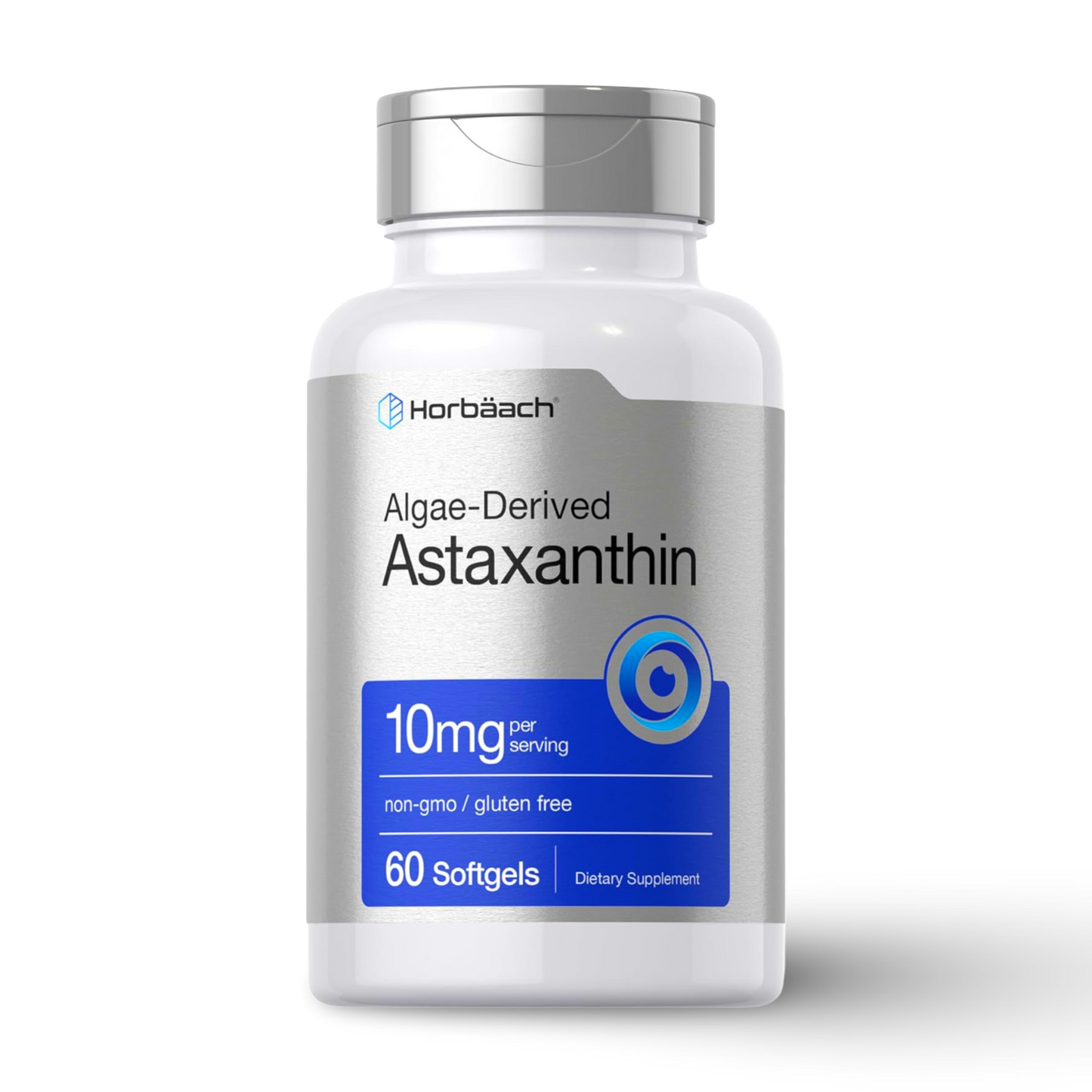 Astaxantina 10 mg de Algas – Antioxidante Superior | Horbäach (60 Softgels)