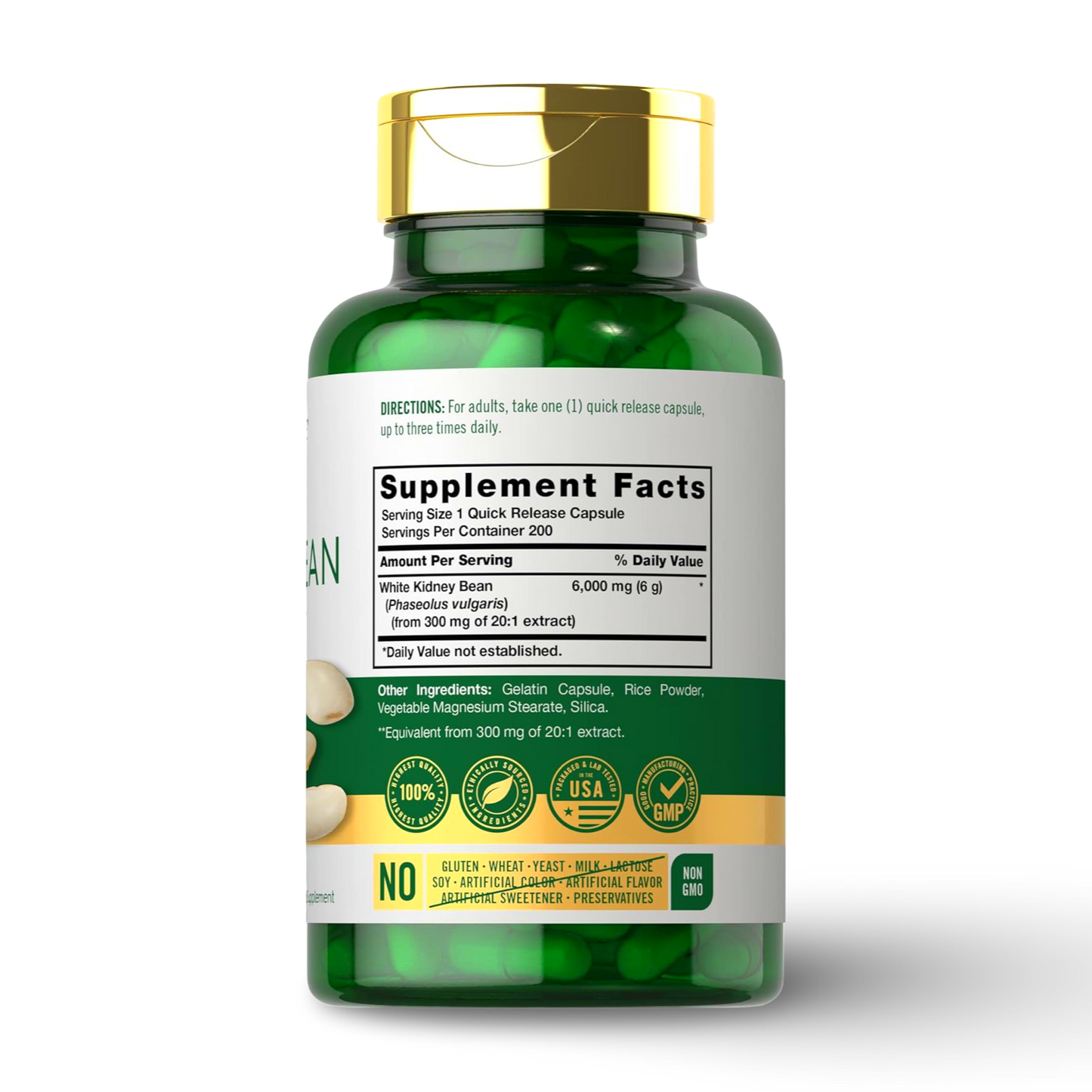 Ingredientes White Kidney Bean 6000 mg