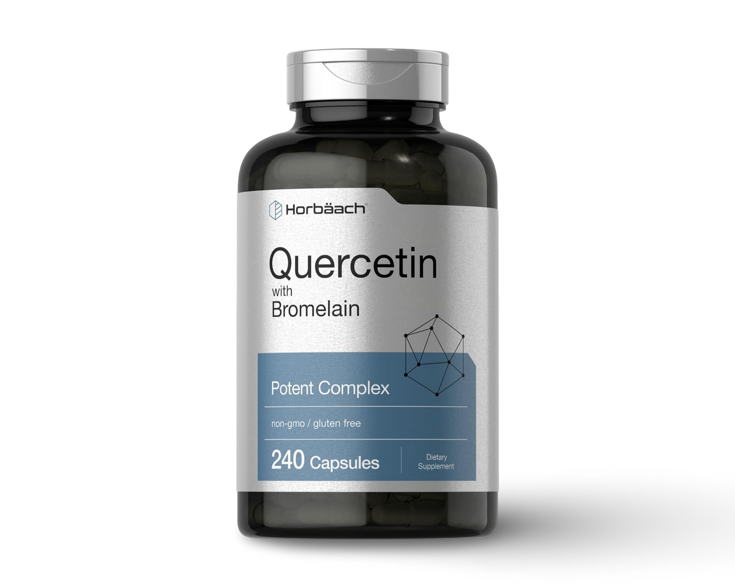 Quercetina con Bromelina 240 Cápsulas – Horbäach CR Suplementos Costa Rica