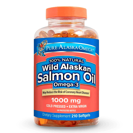 Aceite de Salmón Salvaje de Alaska – Omega - 3 1000 mg | 210 cápsulas. Envío a todo el país 🇨🇷 - CR Suplementos Costa Rica