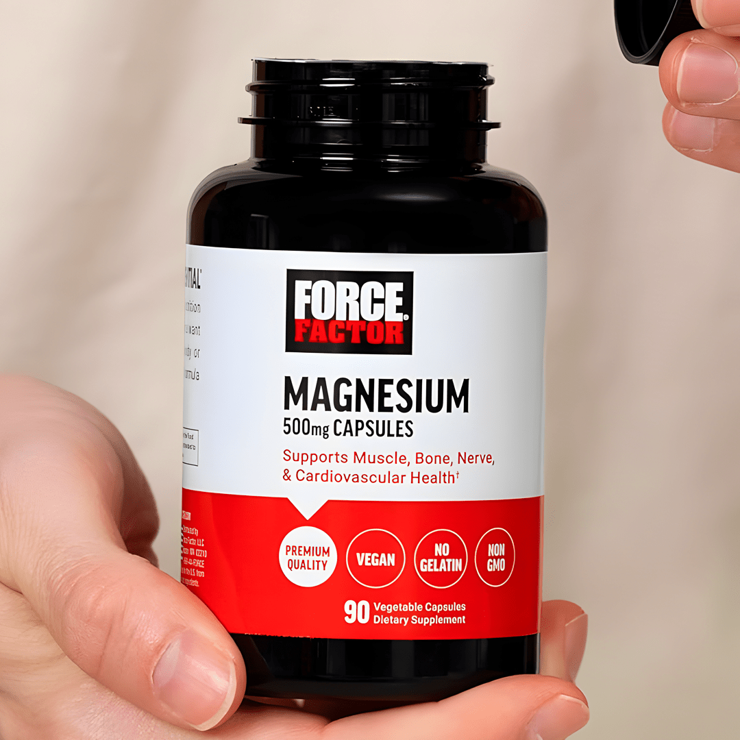 Force Factor Magnesio 500mg 90 cápsulas. Envío todo Costa Rica - CR Suplementos Costa Rica