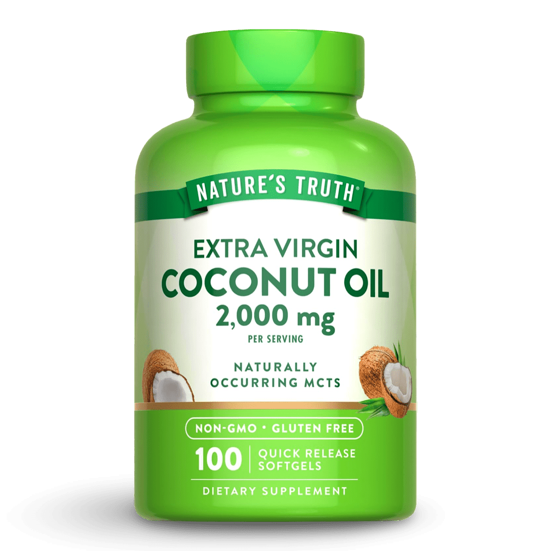 Nature’s Truth® Aceite de Coco Extra Virgen 2000 mg – 100 cápsulas - CR Suplementos Costa Rica