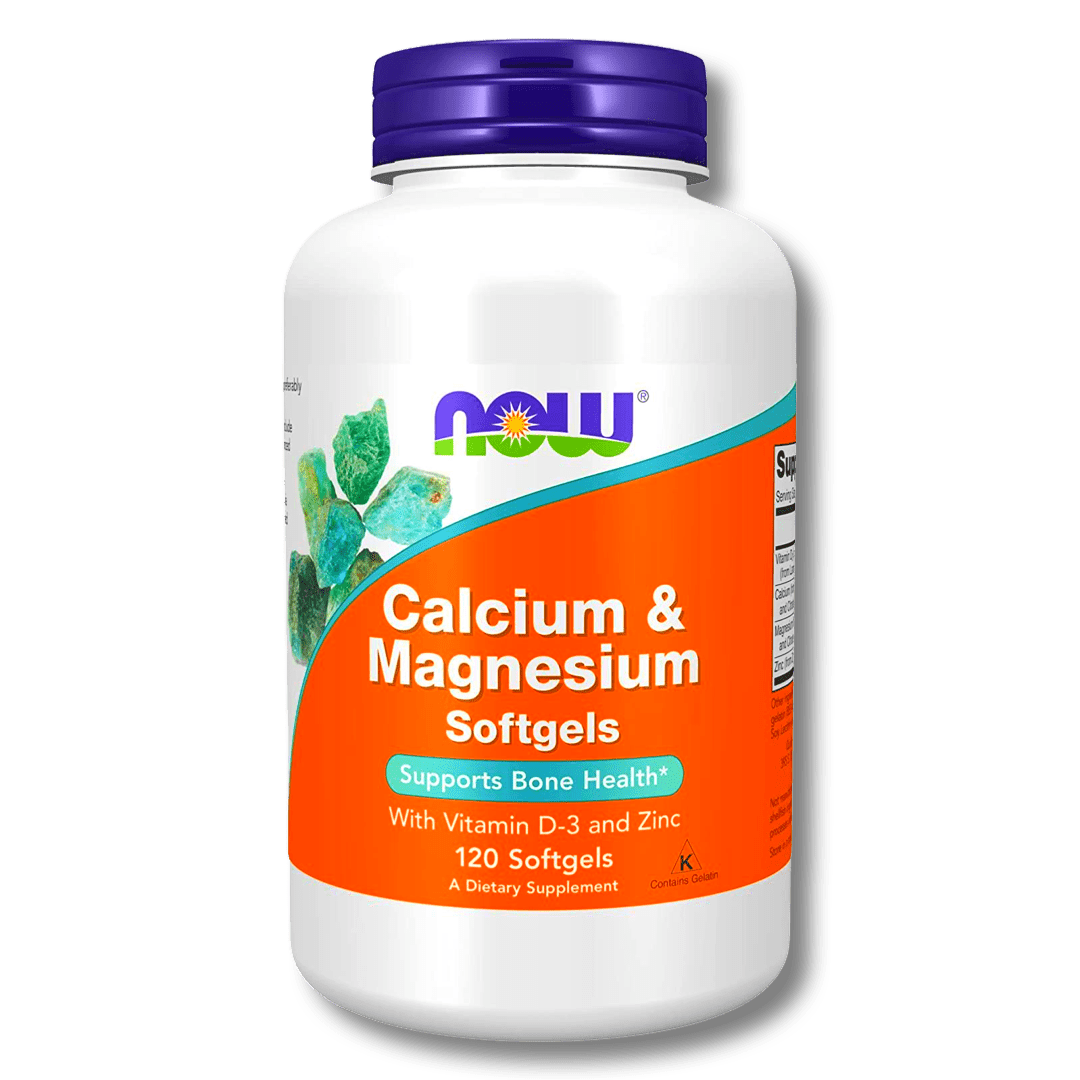 NOW Fórmula de Calcio Magnesio - Vit D3 y Zinc - 120 caps. - CR Suplementos Costa Rica