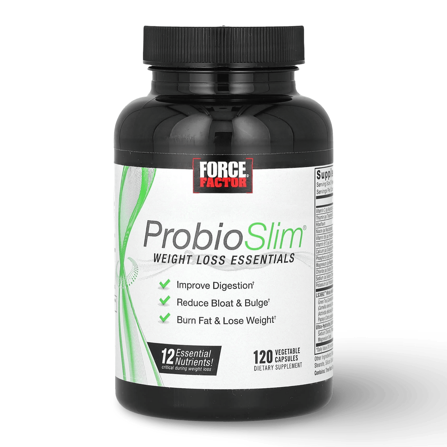 ProbioSlim Weight Loss Essentials Probióticos Control de Peso – Force Factor (120 cápsulas) - CR Suplementos Costa Rica