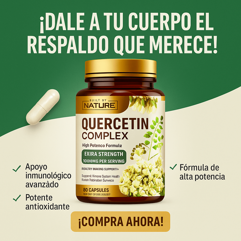 Quercetin Complex Extra Strength 1000 mg – 60 cápsulas | Apoyo Inmunológico Avanzado - CR Suplementos Costa Rica