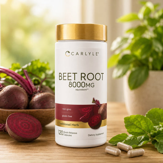 Beet Root 8000 mg Raíz de Remolacha (Extracto 20:1) – Energía Natural, Óxido Nítrico y Bienestar Cardiovascular