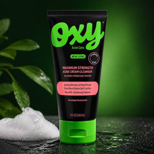 OXY Maximum Strength Limpiador para el Acné con Peróxido de Benzoilo 10% | 148 ml. CR Suplementos Costa Rica