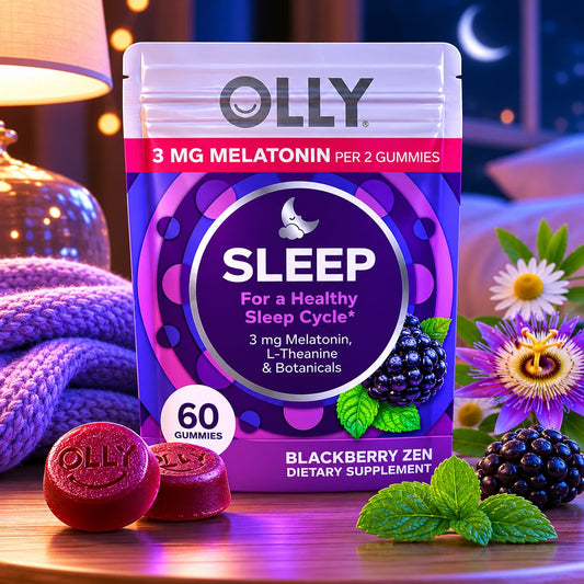 OLLY® Sleep Gummies – Melatonin + L-Theanine + Botanicals