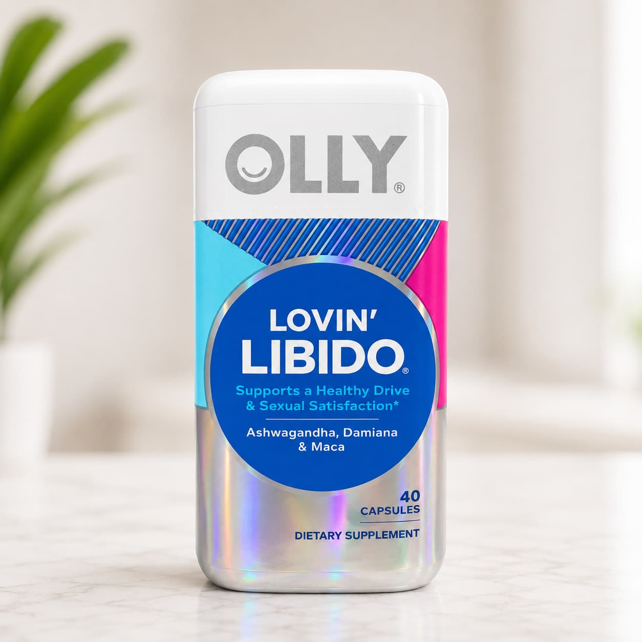 OLLY Lovin’ Libido – Libido y Deseo Sexual Femenino – 40 cápsulas frente