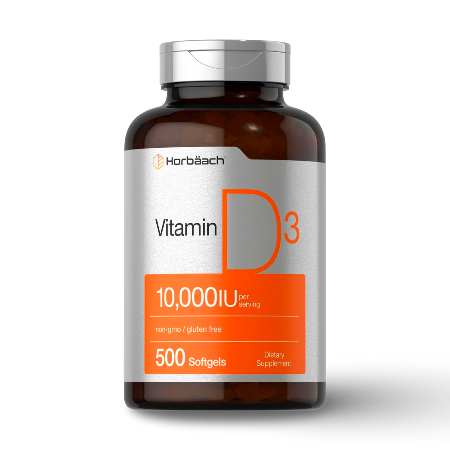 Horbaach Vitamina D3 10,000 IU - 500 Softgels | CR Suplementos Costa Rica