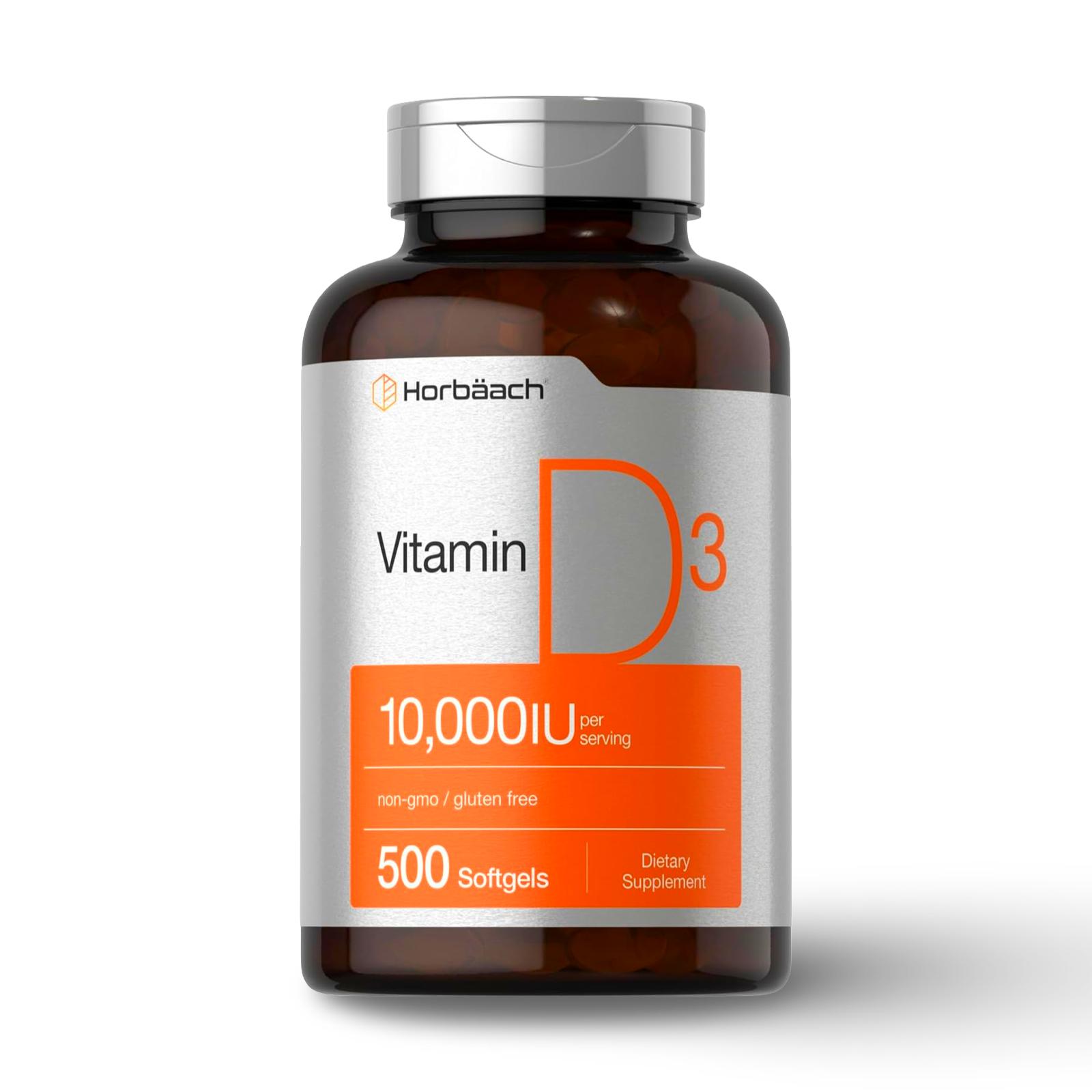 Horbaach Vitamina D3 10,000 IU - 500 Softgels | CR Suplementos Costa Rica