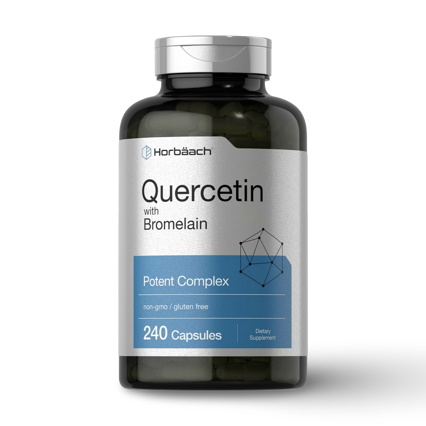 Quercetina con Bromelina 240 Cápsulas – Horbäach