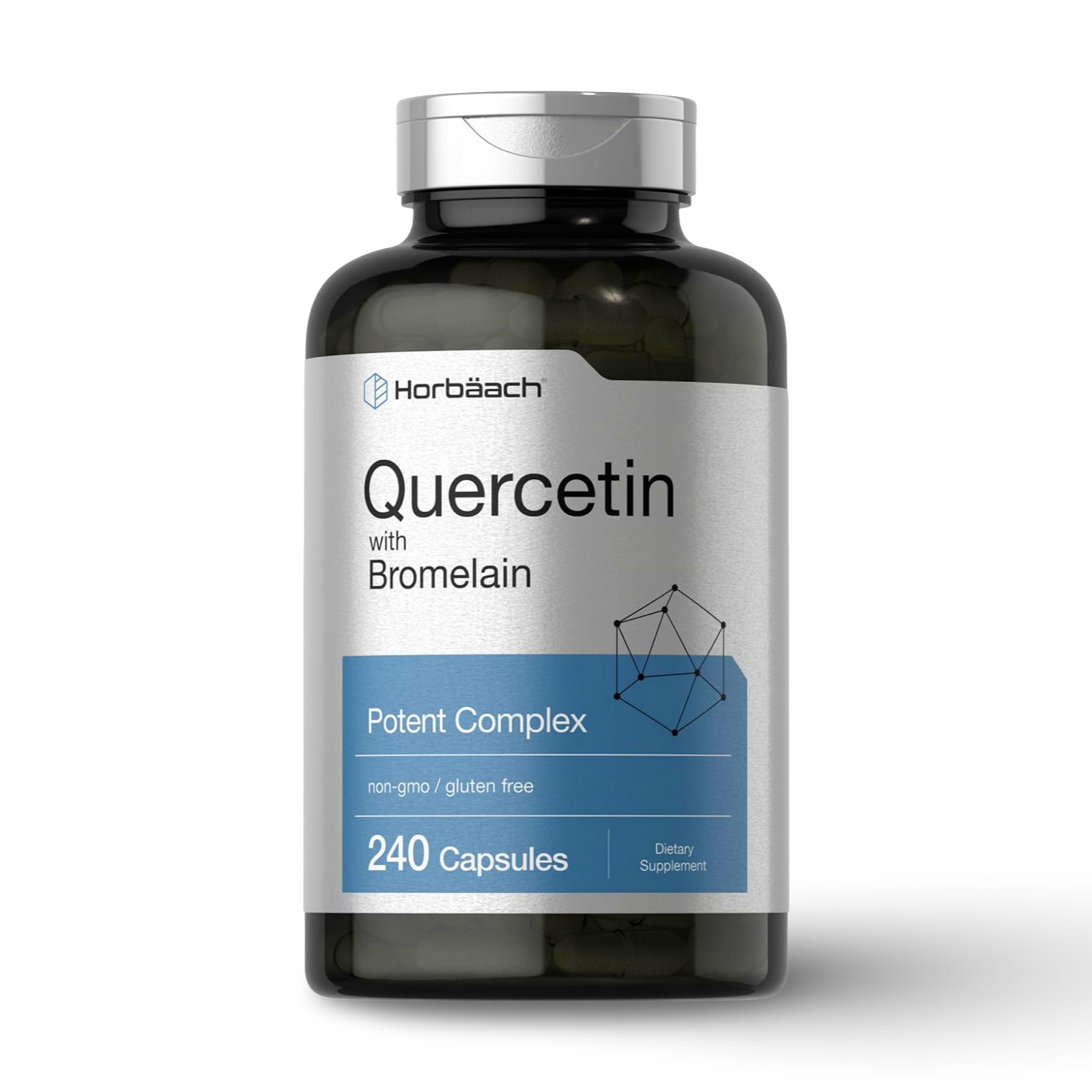 Quercetina con Bromelina 240 Cápsulas – Horbäach