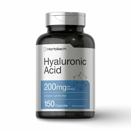 Ácido Hialurónico 200 mg | Horbäach | 150 cápsulas | Hidratación y soporte articular