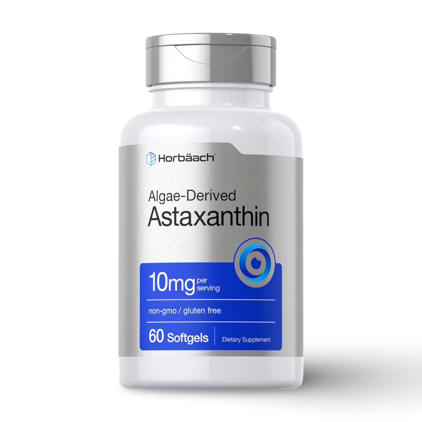 Astaxantina 10 mg de Algas – Antioxidante Superior | Horbäach (60 Softgels)