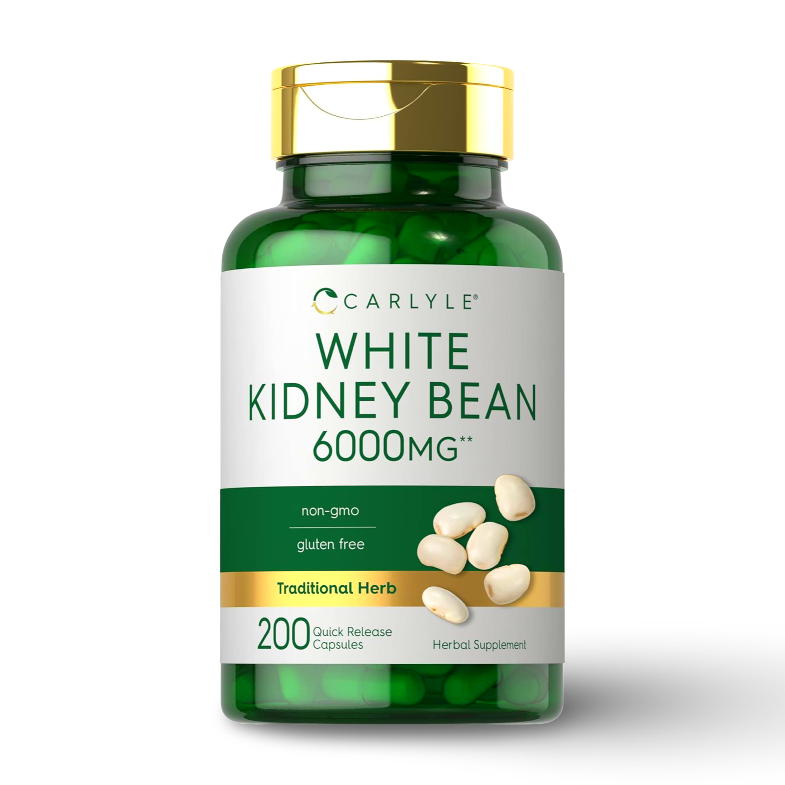 White Kidney Bean 6000 mg (Extracto 20:1) – Control de Carbohidratos | 200 cápsulas CR Suplementos Costa Rica
