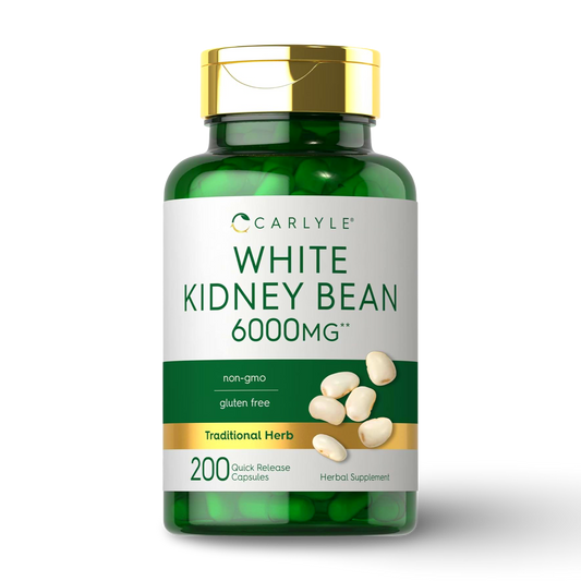 White Kidney Bean 6000 mg (Extracto 20:1) – Control de Carbohidratos | 200 cápsulas CR Suplementos Costa Rica