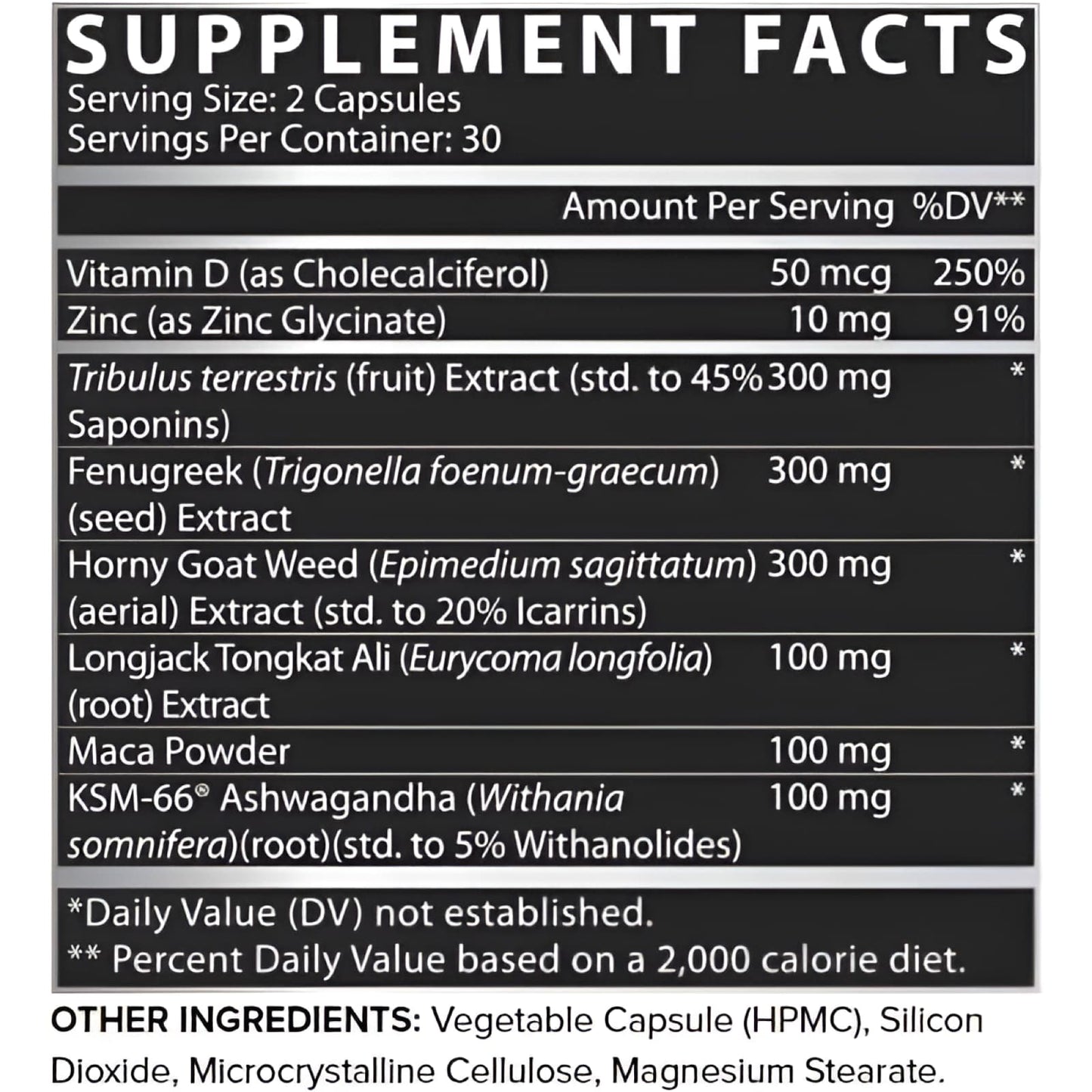 IngredientesT-UP MAX Nutrex – Soporte Integral para Rendimiento Masculino | 60 cápsulas