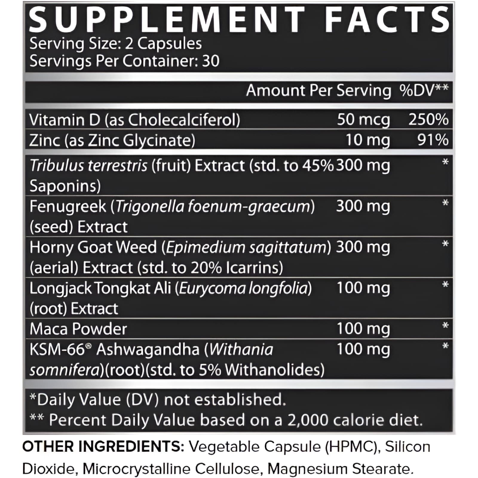 IngredientesT-UP MAX Nutrex – Soporte Integral para Rendimiento Masculino | 60 cápsulas