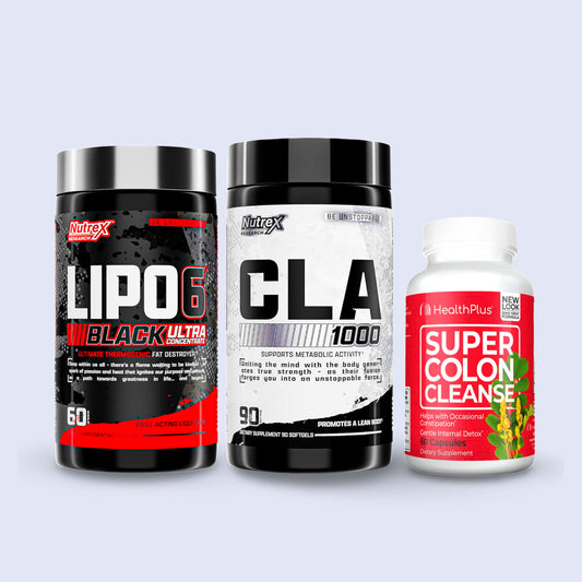 Sistema Integral Metabólico 30D | Lipo 6 + CLA 1000 + Super Colon Cleanse