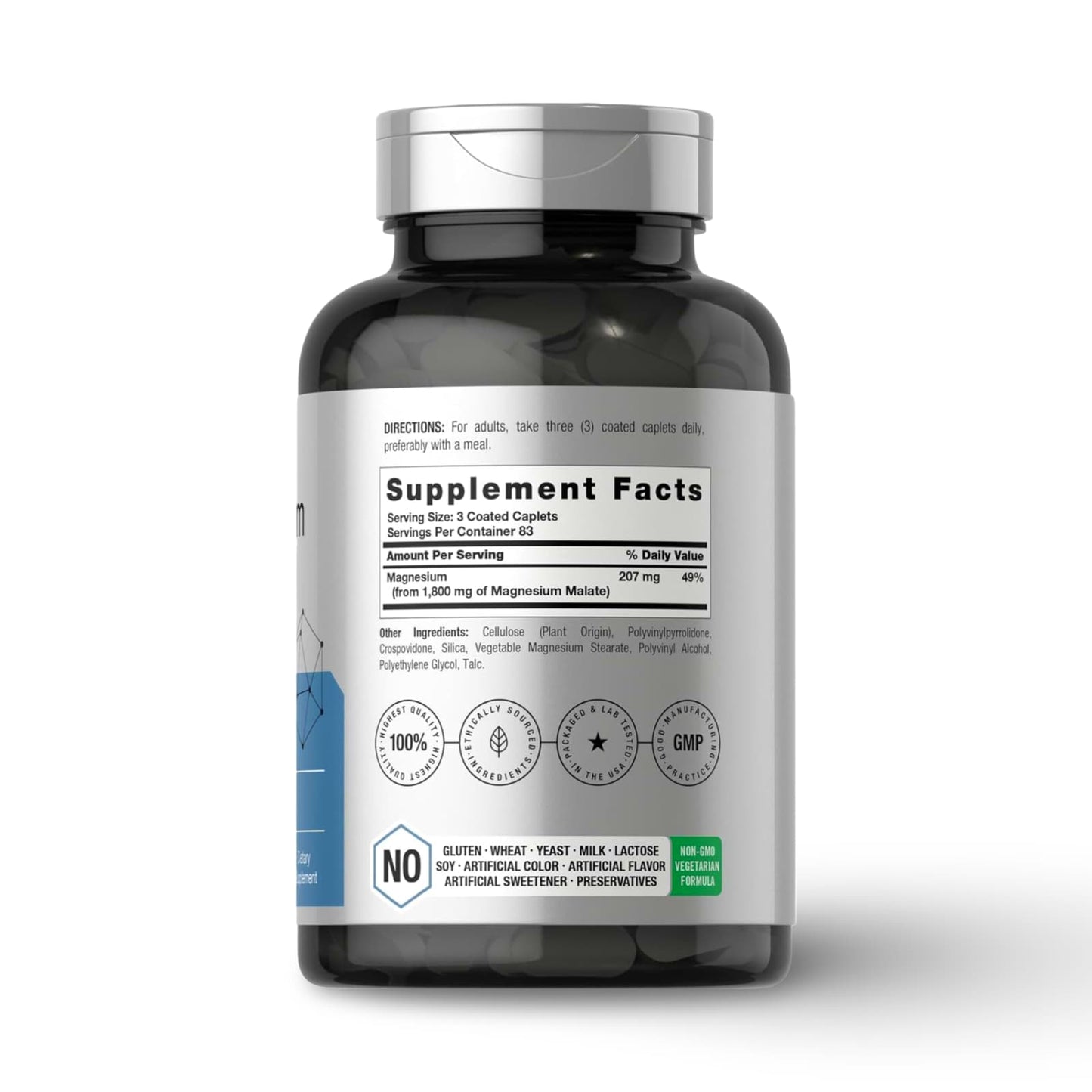 Ingredientes Magnesium Malate 1800 mg – Energía Celular y Soporte Muscular CR Suplementos