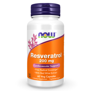 NOW Foods Resveratrol 200mg 60 caps. CR Suplementos Costa Rica
