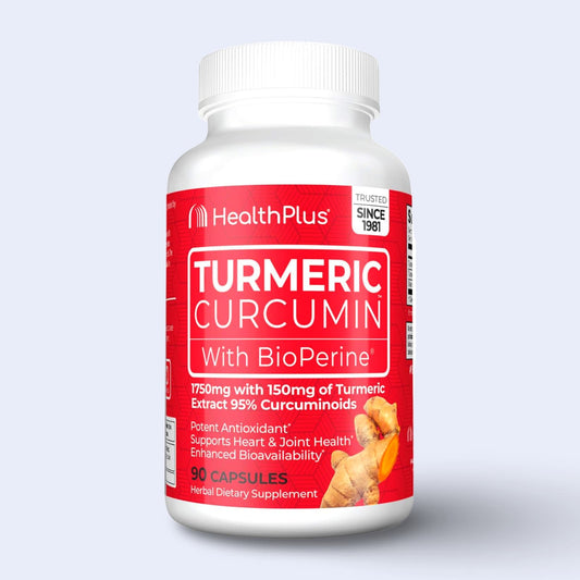 turmeric curcumin bioperine healthplus suplemento