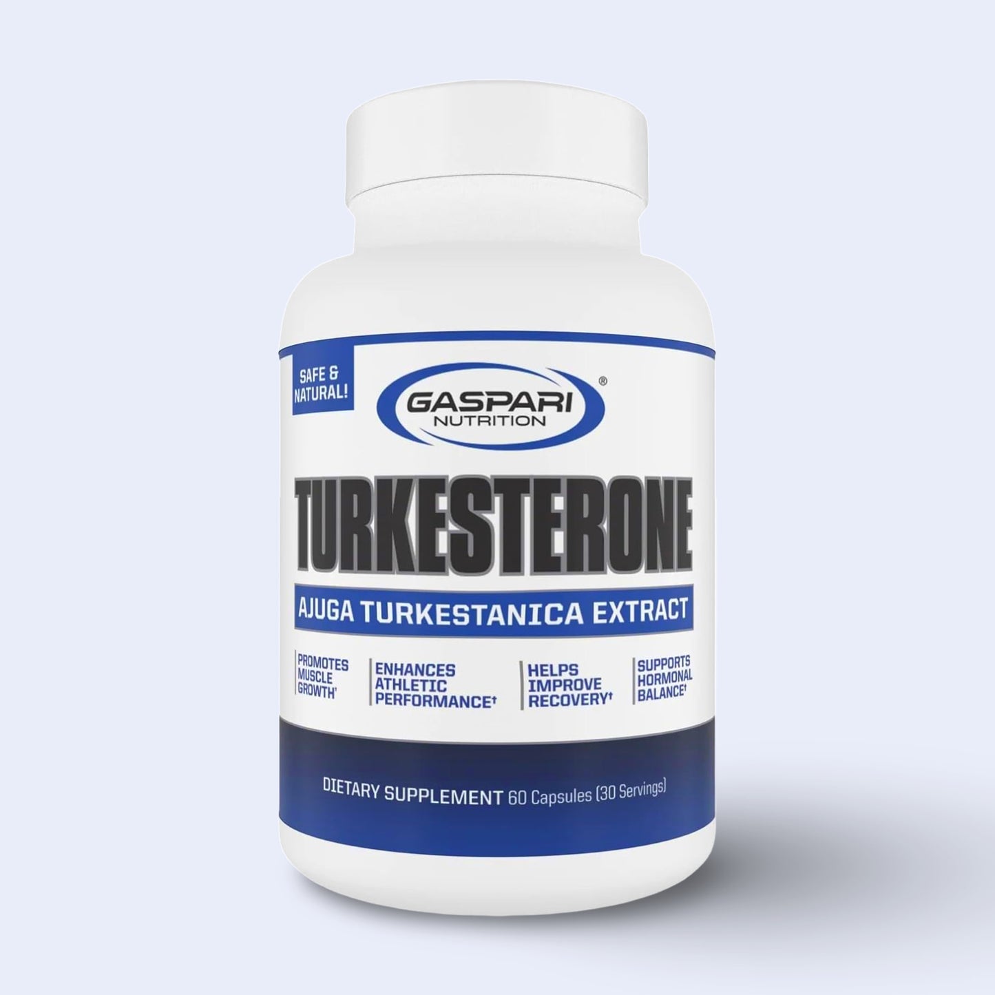 Turkesterone Gaspari Nutrition – Extracto de Ajuga Turkestanica (60 cápsulas)
