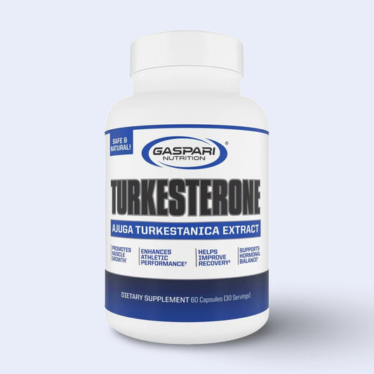 Turkesterone Gaspari Nutrition – Extracto de Ajuga Turkestanica (60 cápsulas)