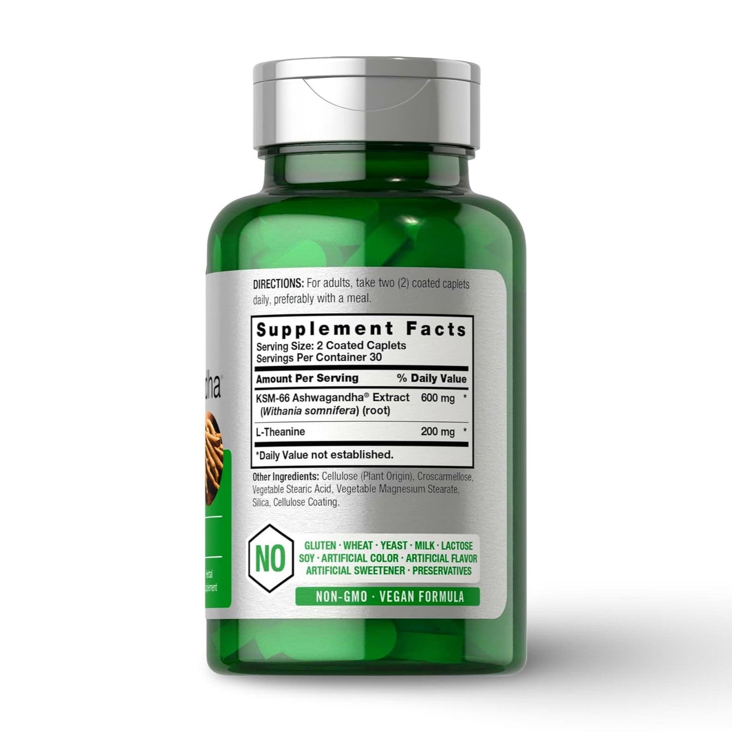 KSM-66® Ashwagandha + L-Theanine 600 mg label