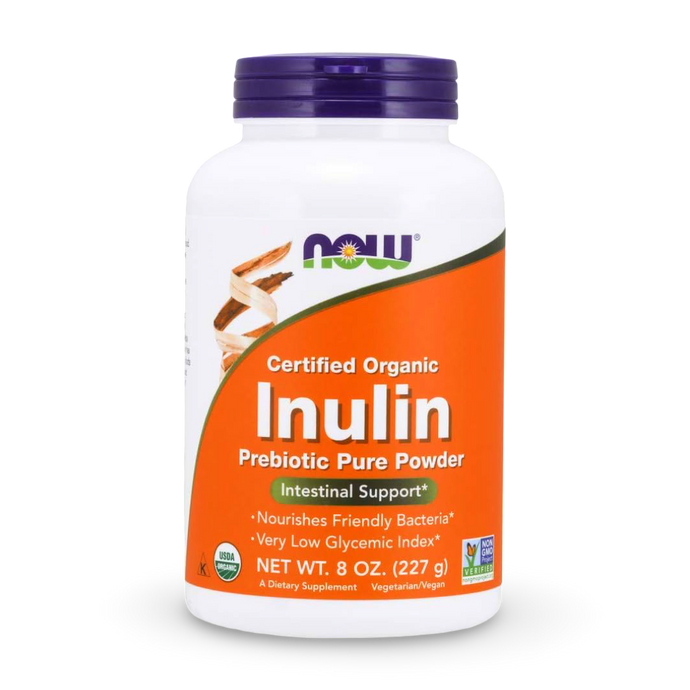 NOW Foods Inulina Orgánica en polvo 27 gramos. Envío a todo Costa Rica