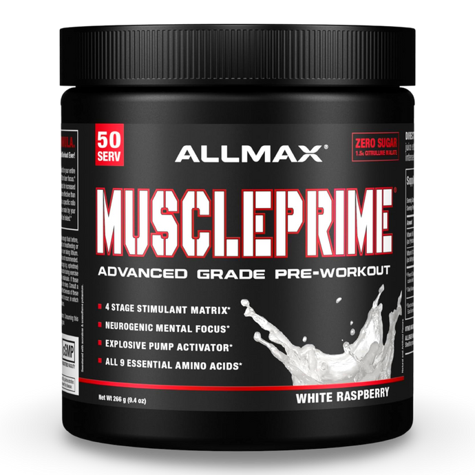 ALLMAX MUSCLEPRIME Preentreno 50 servidas. Envío a todo Costa Rica.