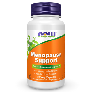 NOW Menopause Support – Apoyo Natural para la Menopausia (90 cápsulas veganas). CR Suplementos Costa Rica.