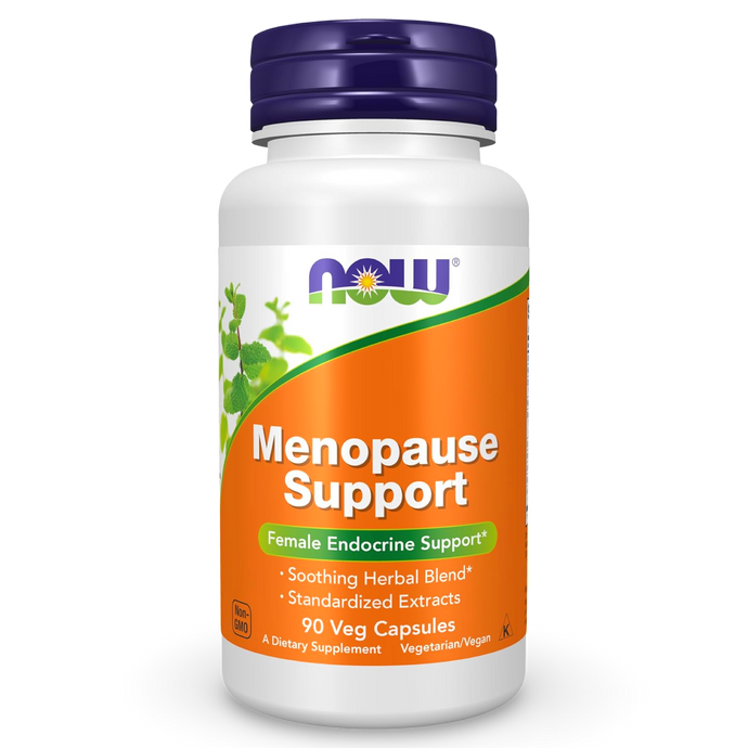 NOW Menopause Support – Apoyo Natural para la Menopausia (90 cápsulas veganas). CR Suplementos Costa Rica.