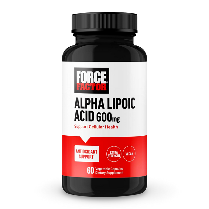 Ácido Alfa Lipoico 600mg - Force Factor (60 cápsulas veganas). CR Suplementos Costa Rica.