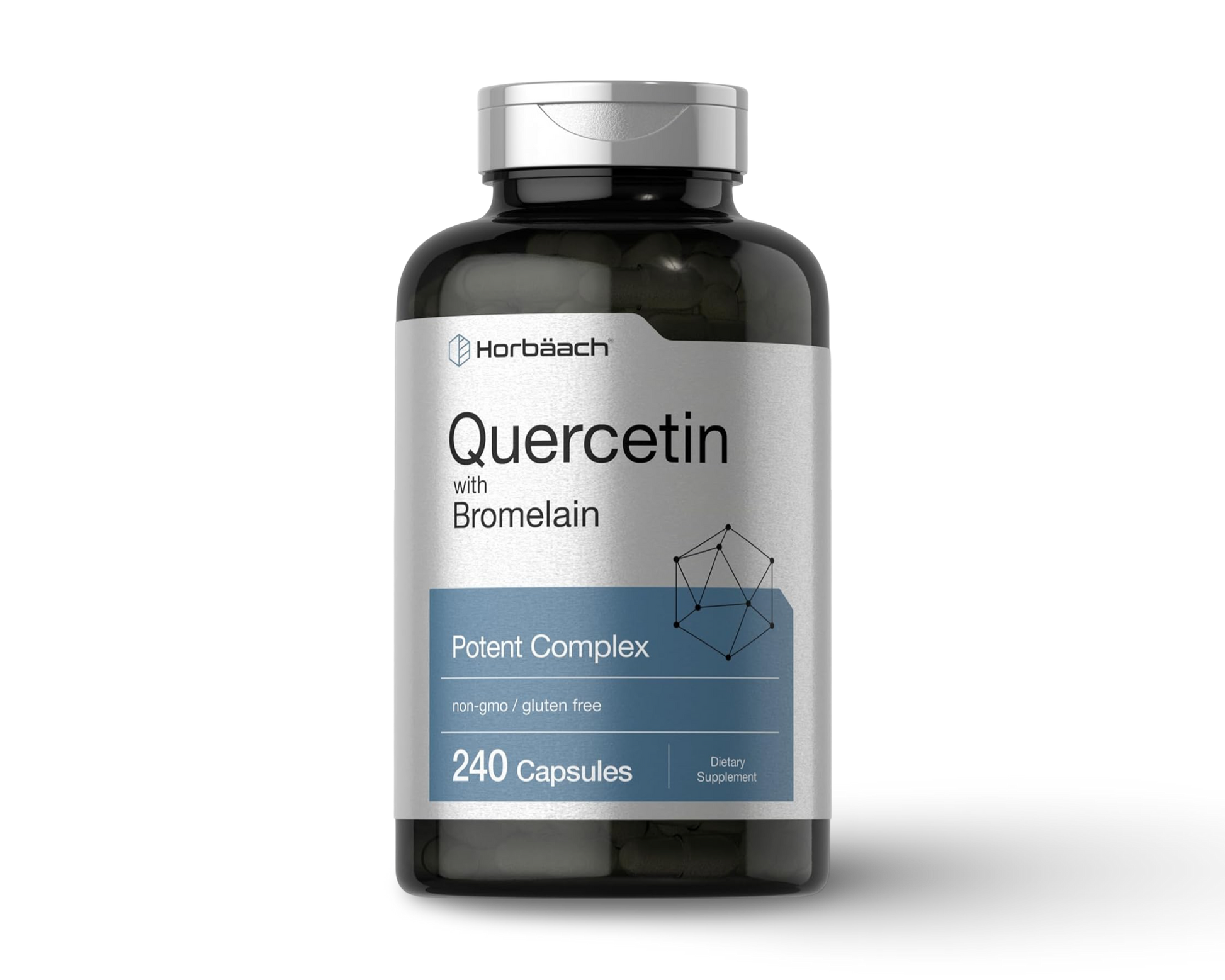 Quercetina con Bromelina 240 Cápsulas – Horbäach CR Suplementos Costa Rica