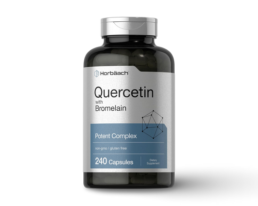 Quercetina con Bromelina 240 Cápsulas – Horbäach CR Suplementos Costa Rica