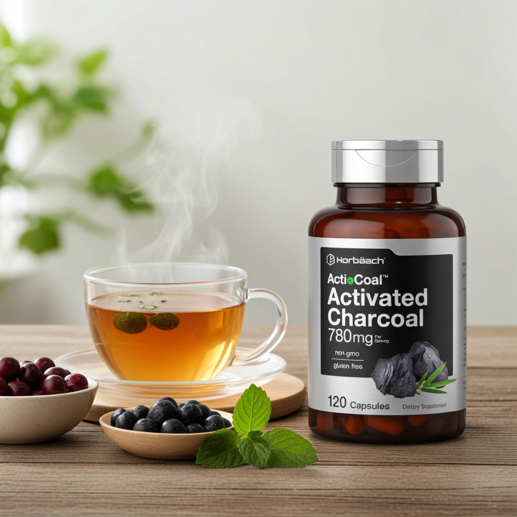 Activated Charcoal (Carbón Activado) 780 mg – Soporte Digestivo y Equilibrio Intestinal | 120 Cápsulas