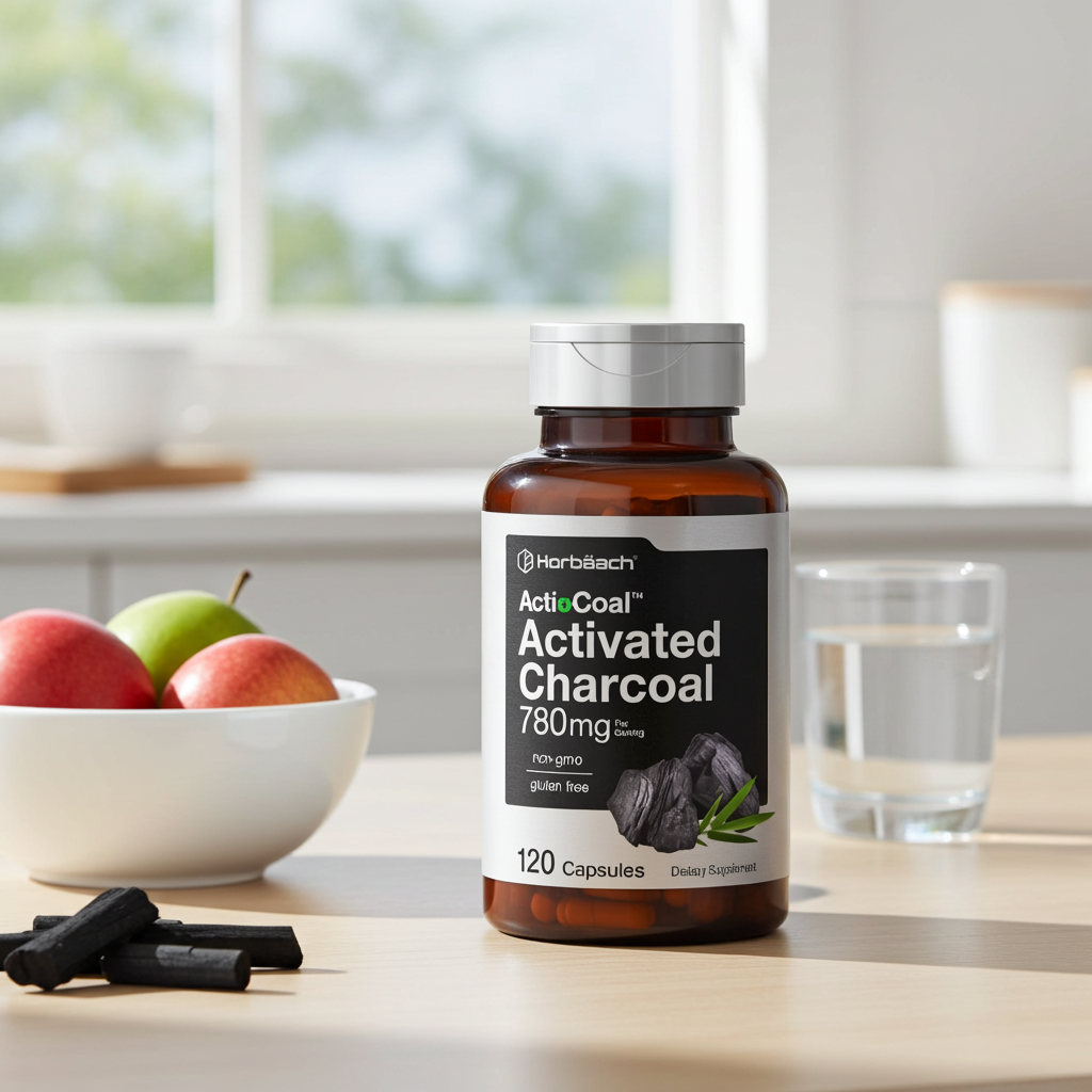 Activated Charcoal (Carbón Activado) 780 mg – Soporte Digestivo y Equilibrio Intestinal | 120 Cápsulas