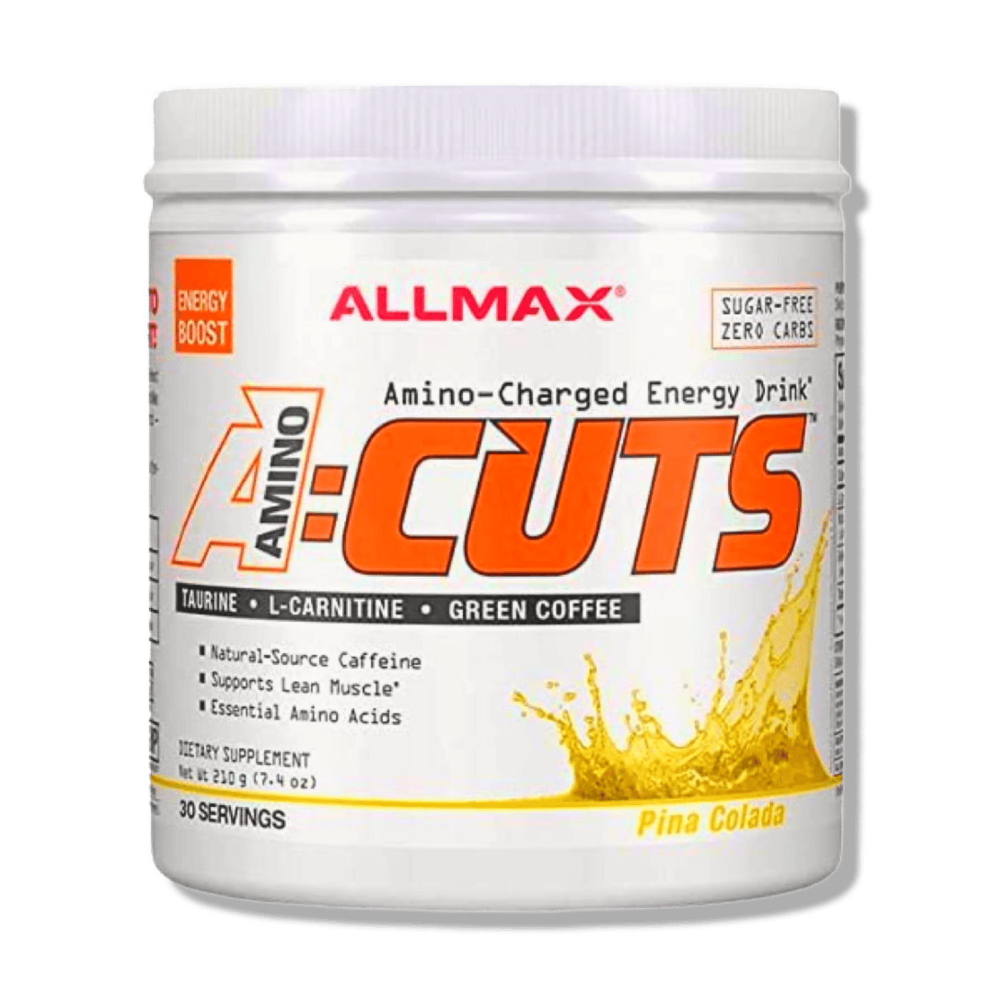 ALLMAX Nutrition AMINO CUTS, bebida energética con carga de aminoácidos 30 servidas - CR Suplementos Costa Rica