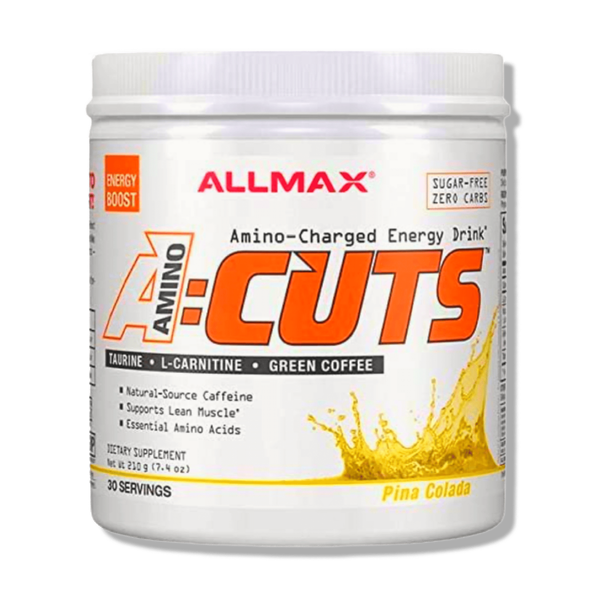 ALLMAX Nutrition AMINO CUTS, bebida energética con carga de aminoácidos 30 servidas - CR Suplementos Costa Rica