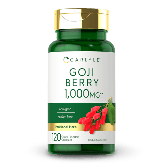Carlyle Goji Berry 1000 mg – Suplemento Herbal Tradicional (120 cápsulas) - CR Suplementos Costa Rica