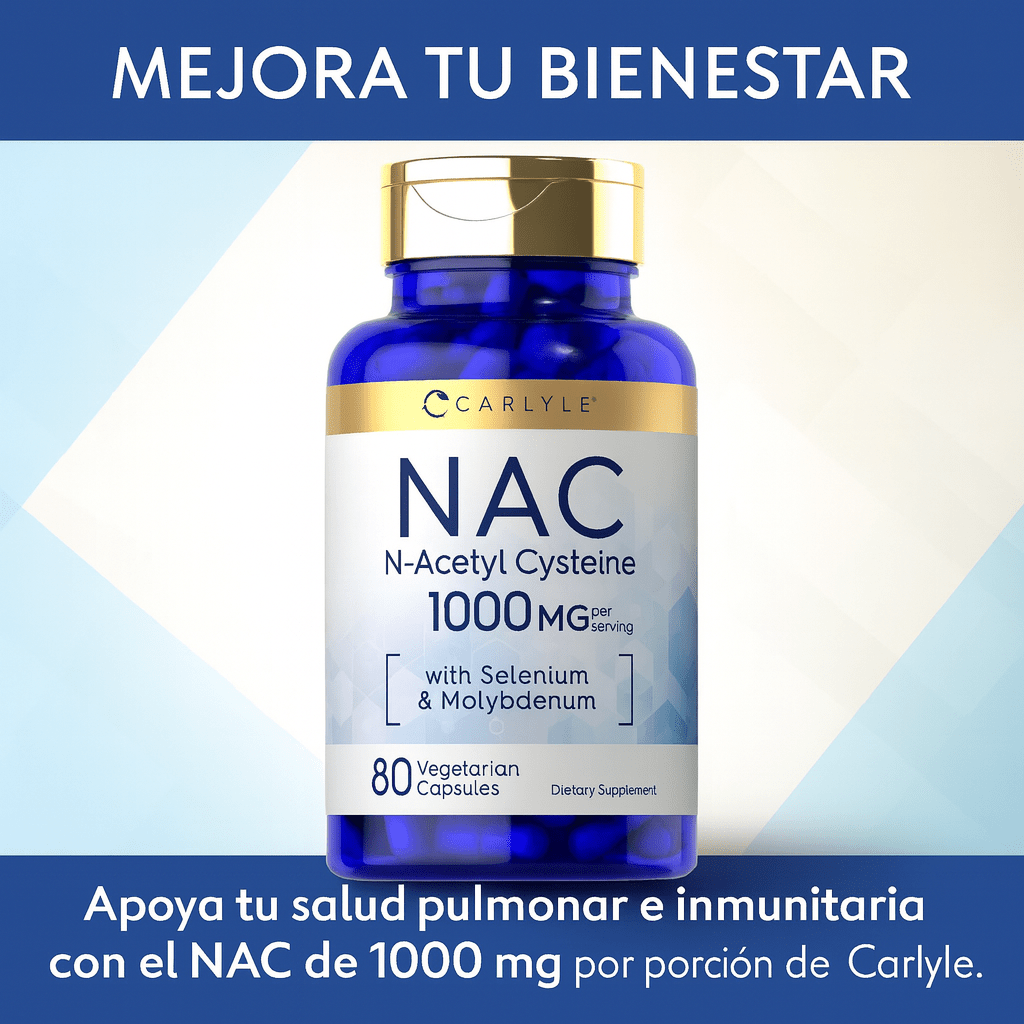 Caryle NAC 1,000 mg (N - Acetilcisteína) con Selenio, 60 cápsulas vegetarianas. Envío todo Costa Rica - CR Suplementos Costa Rica