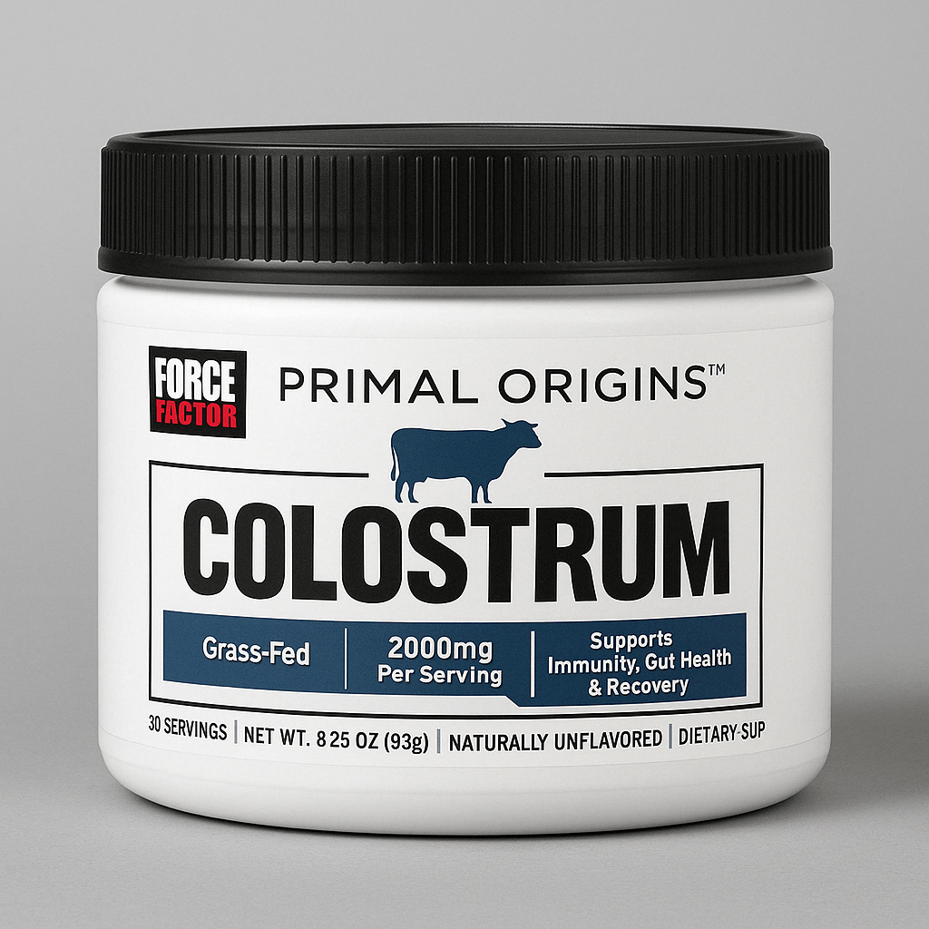 Colostro Bovino Grass - Fed – Force Factor Primal Origins (2000 mg por porción). Envío a todo Costa Rica - CR Suplementos Costa Rica