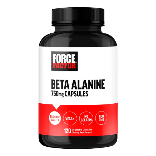 Force Factor Beta Alanina 750mg. 120 cápsulas. Envío todo Costa Rica. - CR Suplementos Costa Rica