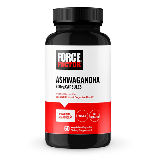 Force Factor Extracto de Ashwagandha 600mg 60 cápsulas vegetarianas. Envío todo Costa Rica - CR Suplementos Costa Rica
