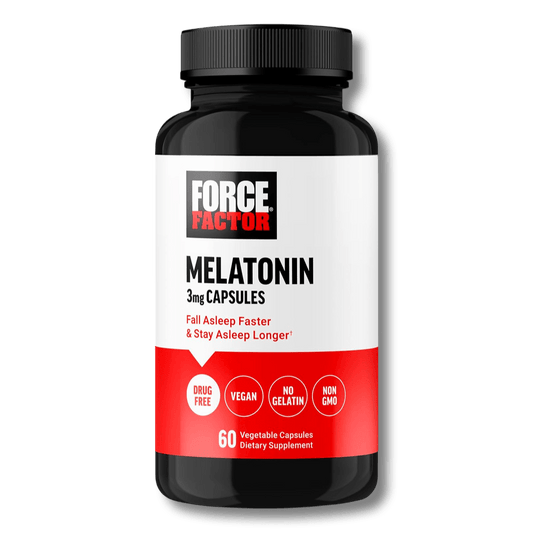 Force Factor Melatonina 3mg 60 caps. Regula el sueño. Envío todo Costa Rica - CR Suplementos Costa Rica