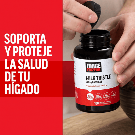 Force Factor Milk Thistle (Cardo Mariano) 450 mg 100 cápsulas vegetarianas – Apoyo Avanzado para la Salud del Hígado - CR Suplementos Costa Rica