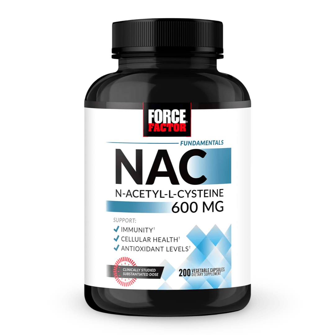 Force Factor NAC 600 mg (N - Acetilcisteína), 200 cápsulas. Envío todo Costa Rica - CR Suplementos Costa Rica